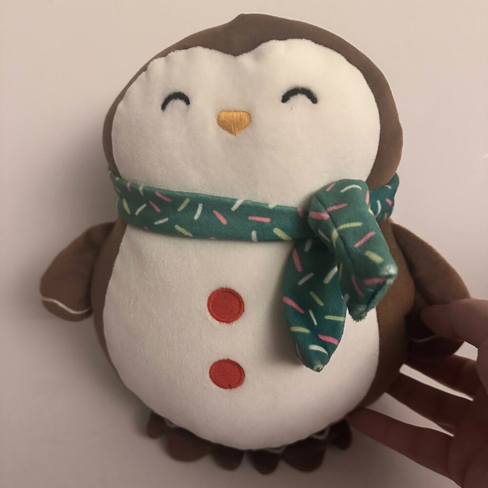 Penguin Kids' Holiday Mini Weighted Plush Throw Pillow Brown Pillowfort 2025 9"